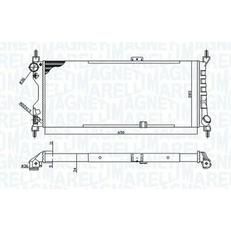 RADIATORI OPEL COMBO (TF0/TF1) 1993 2000 OEM 1300151