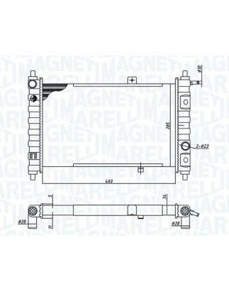 RADIATORI DAEWOO MATIZ (M100/M150) 1998 2000 OEM 96314162