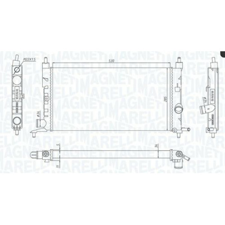 RADIATORI OPEL COMBO (TF0/TF1) 1993 2000 OEM 1300149