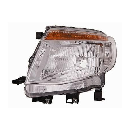 FARO FANALE PROIETTORE DX H4 CROMATA FORD RANGER (TKE) 2012 2015 OEM 1734807