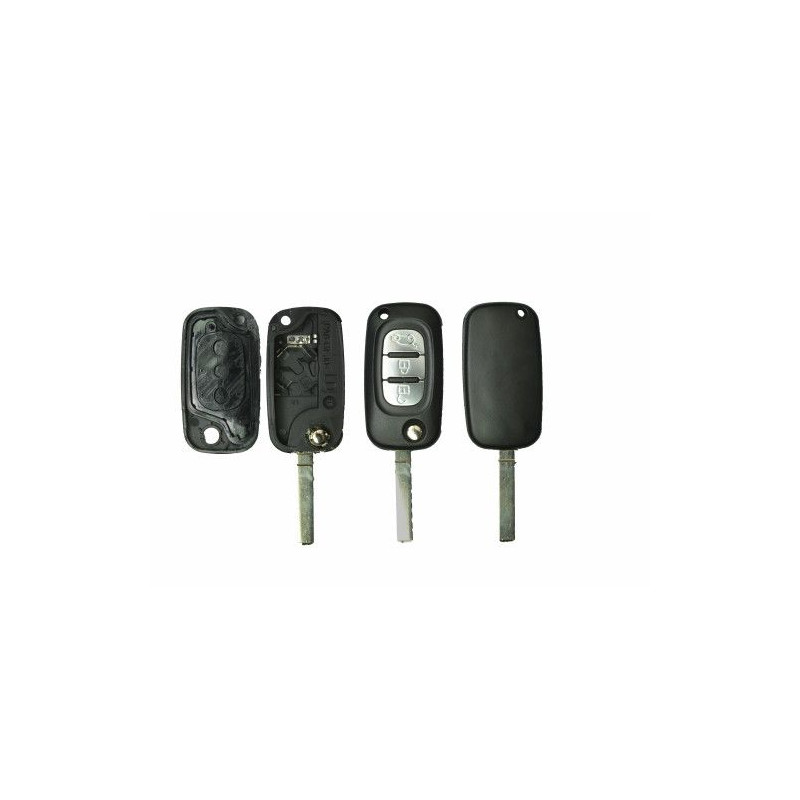 GUSCIO PER CHIAVI NERO CON TASTI ARGENTO 3 SIP22 DACIA DUSTER I (HS) 2010 2017