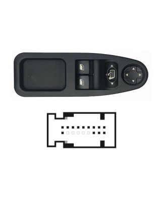 PULSANTIERA ALZACRISTRALLO SX 13 2 CITROEN JUMPY (VF7) 2007 2016 OEM 6554ZH