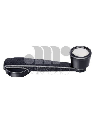 MANIGLIA ALZ ANT/POST DX/SX NERO IN PLASTICA E POMELLO CON INSERTO CROMATO FIAT 500 F / L / R 1965 1975 OEM 4267722