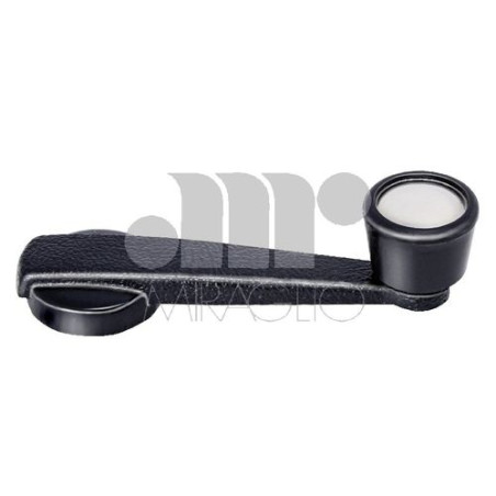 MANIGLIA ALZ ANT/POST DX/SX NERO IN PLASTICA E POMELLO CON INSERTO CROMATO FIAT 500 F / L / R 1965 1975 OEM 4267722