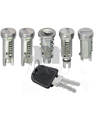 IMPARIGLIO 5 ANT/POST DX/SX 1 AVVIAMENTO(A) , 2 PORTE(B), 1 CHIUSURA POST(COFANO)(C) , 1 TAPPO BENZINA(D) AUTOBIANCHI Y10 1989 