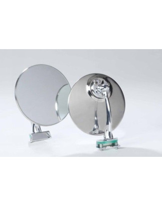 RETROVISORE CROMATO TONDO A MORSETTO FIAT 500 F / L / R 1965 1975