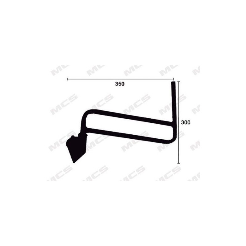 BRACCI RETROVISORE DX 300X350