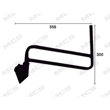 BRACCI RETROVISORE DX 300X350