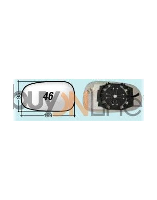 VETRO CON PIASTRA DX AZZURRATO LANCIA LYBRA (839) 1999 2005