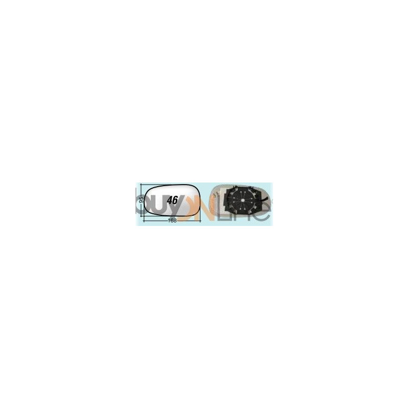 VETRO CON PIASTRA DX AZZURRATO LANCIA LYBRA (839) 1999 2005