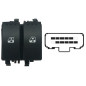 BLOCCO COMANDI ALZACRISTRALLO ANT SX 10 2 MARRONE RENAULT LAGUNA (KG0/KG1) 2000 2007 OEM 8200315040