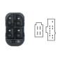 BLOCCO COMANDI ALZACRISTRALLO ANT SX 14 4 CON ALZACRISTRALLO POST ELETT SX SOLO IN APERTURA FORD MONDEO (BAP) 1996 2000 OEM 102