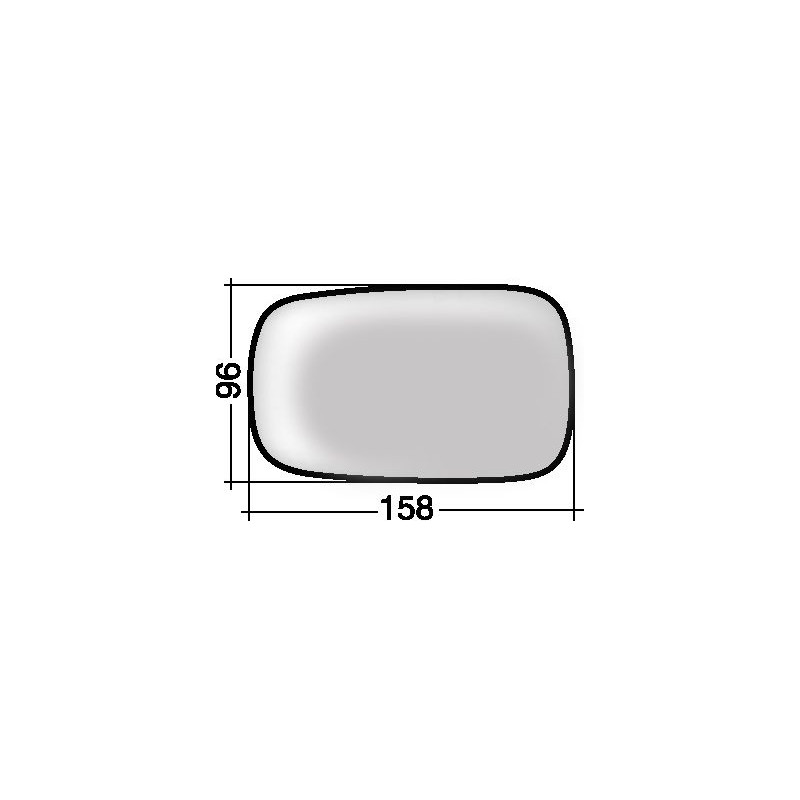 VETRO CON PIASTRA DX/SX RENAULT CLIO III (BR0 1/CR0 1) 2006 2009 OEM 7701054752