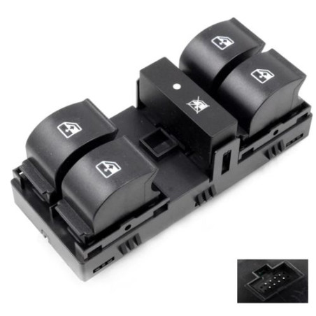 BLOCCO COMANDI ALZACRISTRALLO ANT SX 8 4 FIAT LINEA (323) 2013 2015 OEM 735442332