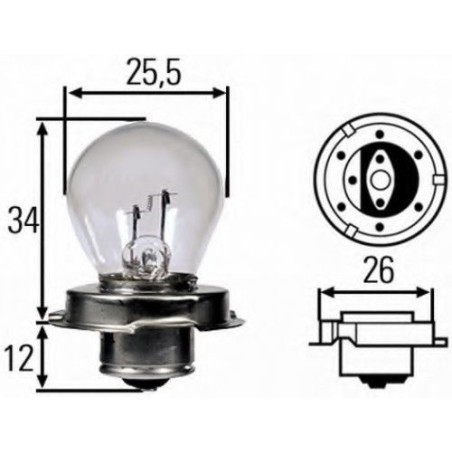 LAMPADINA 6V15W EX006015011
