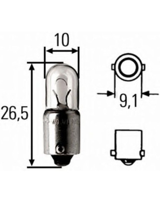 LAMPADINA XENO 28V 7,5 W