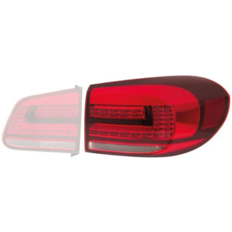 FANALE P/DX A LED EST VW TIGUAN 06/11 