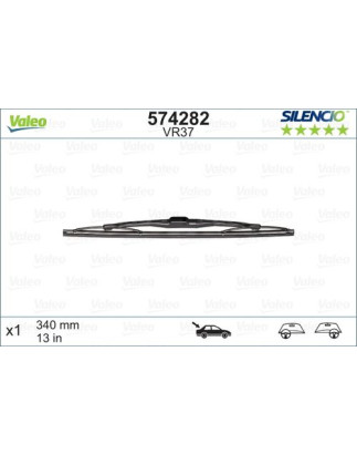 SPAZZOLA TERGI SILENCIO STANDARD POST DX/SX SINGOLA 340mm CODICE BREVE: VR37