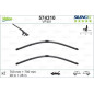 SPAZZOLA TERGI SILENCIO FLAT BLADE ANT DX/SX COPPIA 700mm + 700mm CODICE BREVE: VF401