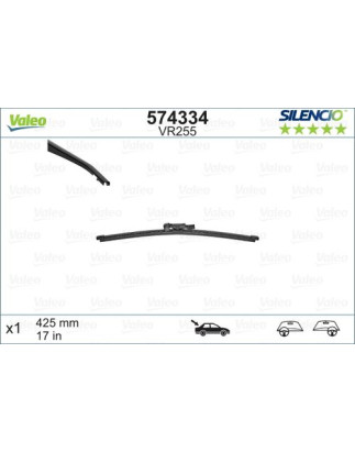 SPAZZOLA TERGI SILENCIO FLAT BLADE POST DX/SX SINGOLA 425mm CODICE BREVE: VR255