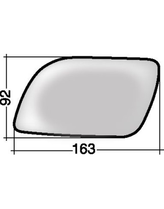 VETRO CON PIASTRA SX VOLKSWAGEN POLO (9N2) 2002 2005 OEM 6Q0857521A