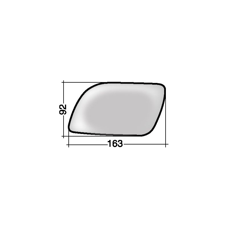 VETRO CON PIASTRA SX VOLKSWAGEN POLO (9N2) 2002 2005 OEM 6Q0857521A