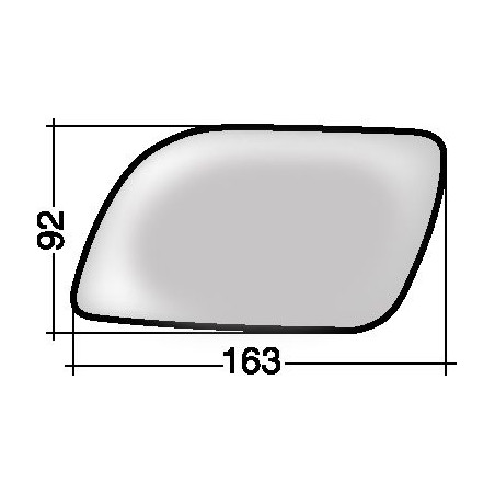 VETRO CON PIASTRA SX VOLKSWAGEN POLO (9N2) 2002 2005 OEM 6Q0857521A
