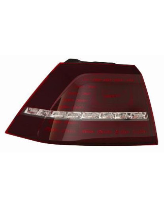 FANALE POST DX ROSSO SCURO CON LED LED ESTERNO VOLKSWAGEN GOLF VII (5G1) 2013 2016 OEM 5G0945208C