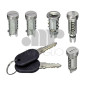 IMPARIGLIO 5 ANT/POST DX/SX 1 AVVIAMENTO(A) , 2 PORTE(B), 1 CHIUSURA POST(COFANO)(C) , 1 TAPPO BENZINA(D) FIAT UNO (146/158) 19