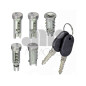 IMPARIGLIO 5 ANT/POST DX/SX 1 AVVIAMENTO(A) , 2 PORTE(B), 1 CHIUSURA POST(COFANO)(C) , 1 TAPPO BENZINA(D) FIAT 500 F / L / R 19