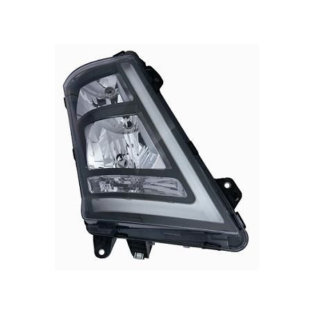 FARO FANALE PROIETTORE SX H7,H1 LED MANUALE NERA A LED VOLVO TRUCK FH16 2013  OEM 21608660