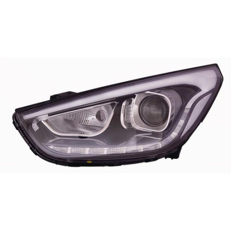 FARO FANALE PROIETTORE SX HIR2,PY21 LED NERA LED ELETTRICA HYUNDAI iX35/TUCSON (LM/EL/ELH) 2010 2015 OEM 921012S620