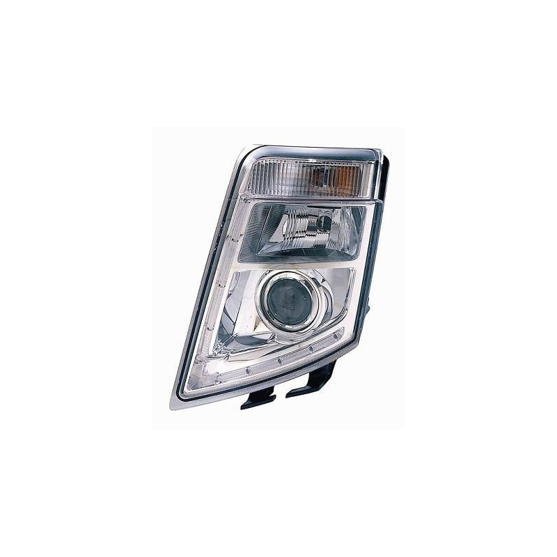 FARO FANALE PROIETTORE SX LED MANUALE CROMATA VOLVO TRUCK FH16 2008 2013 OEM 21123523