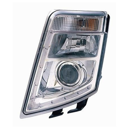 FARO FANALE PROIETTORE SX LED MANUALE CROMATA VOLVO TRUCK FH16 2008 2013 OEM 21123523