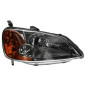 FARO FANALE PROIETTORE DX ARANCIO HONDA CIVIC H/B-L/B (EU/EP/EV) 2001 2004 OEM 33101S6AG01