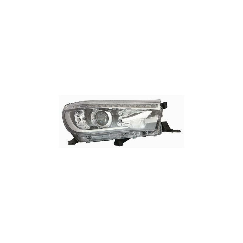 FARO FANALE PROIETTORE SX LED NERA LED ELETTRICA TOYOTA HI-LUX 2WD/4WD (N1) 2015 2020 OEM 811500K730