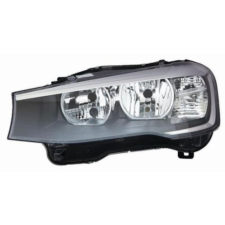 FARO FANALE PROIETTORE SX H7 NERA BMW X3 (F25) 2011 2014 OEM 63117334077