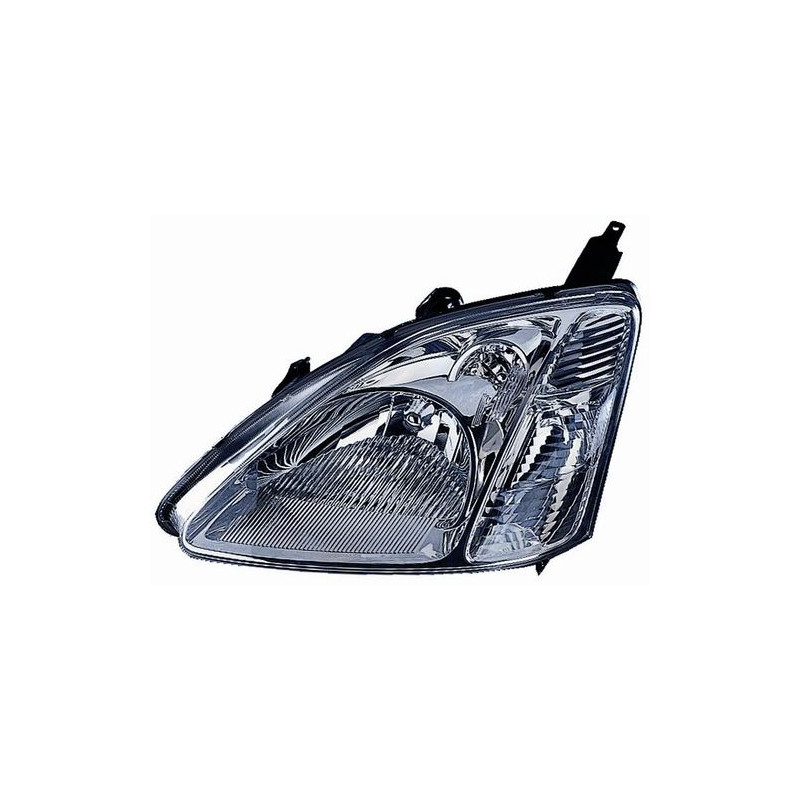 FARO FANALE PROIETTORE DX 3/5 H4 ELETTRICA CROMATA HONDA CIVIC H/B-L/B (EU/EP/EV) 2001 2004 OEM 33101S6AG01