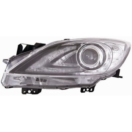 FARO FANALE PROIETTORE DX XENON NERA MAZDA 3 SDN-H/B (BL/BK) 2008 2013 OEM BBP351031H