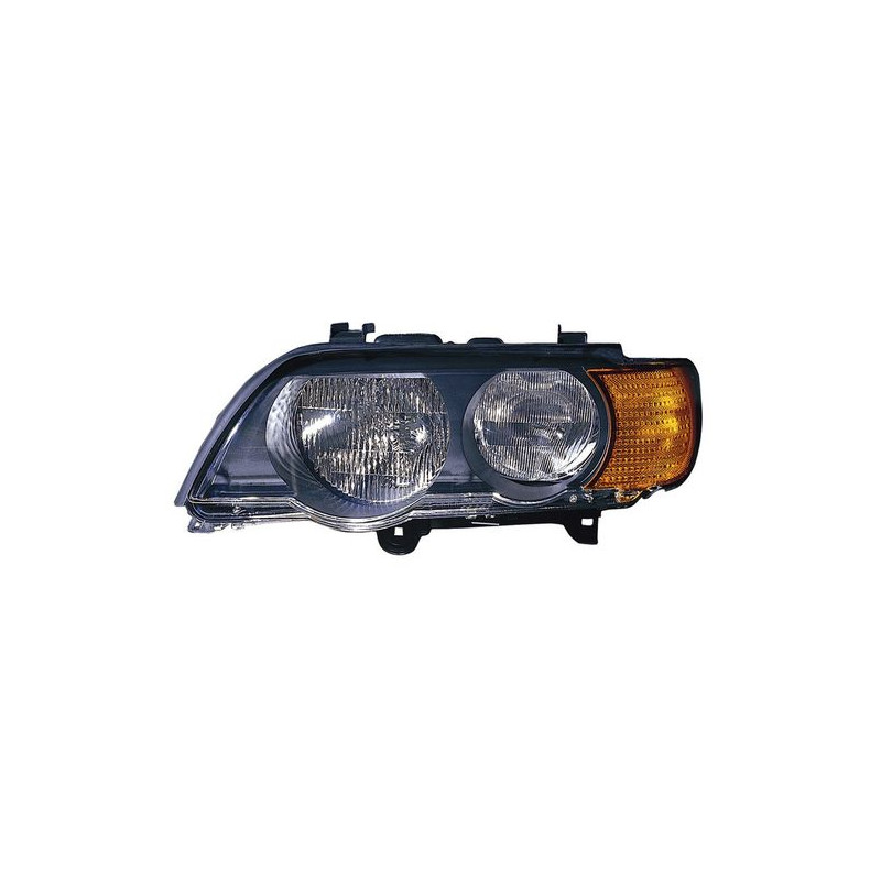 FARO FANALE PROIETTORE DX H7 ARANCIO BMW X5 (E53) 2000 2007 OEM 63126930206