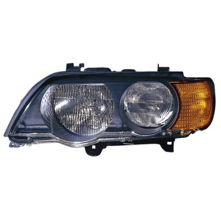 FARO FANALE PROIETTORE DX H7 ARANCIO BMW X5 (E53) 2000 2007 OEM 63126930206