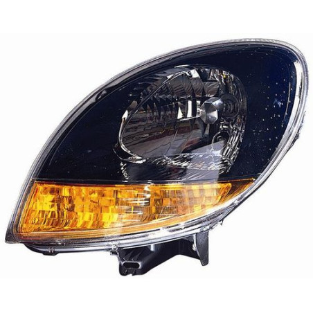 FARO FANALE PROIETTORE SX H4 NERA ARANCIO ELETTRICA RENAULT KANGOO (KC0/KC1) 2003 2008 OEM 7701062426