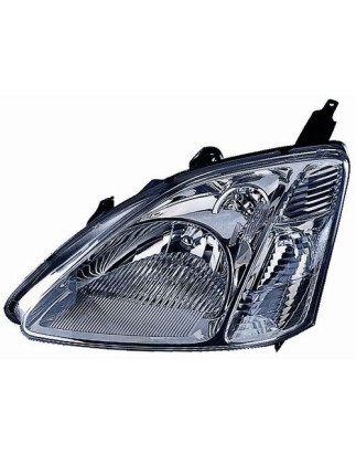 FARO FANALE PROIETTORE SX 3/5 H4 ELETTRICA CROMATA HONDA CIVIC H/B-L/B (EU/EP/EV) 2001 2004 OEM 33151S6AG01