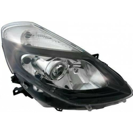 FARO FANALE PROIETTORE DX H1/H7/H7 ELETTRICA NERA ELETTRICA RENAULT CLIO III (BR0 1/CR0 1) 2009 2013 OEM 260104676R