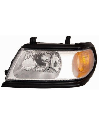 FARO FANALE PROIETTORE DX H4 T�V CROMATA NERA ELETTRICA MITSUBISHI PAJERO SPORT 2006  OEM 8301A316XA