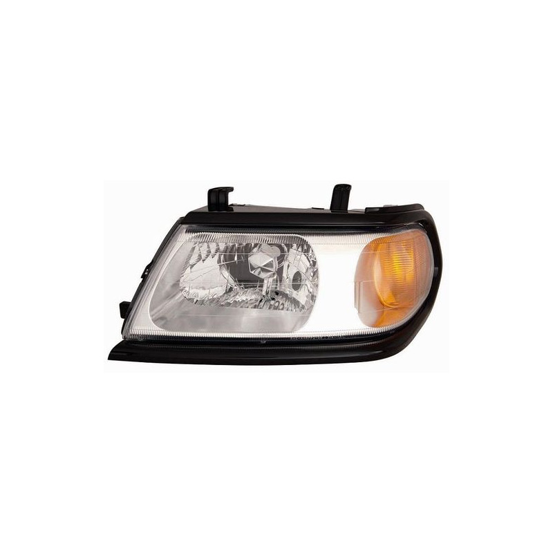 FARO FANALE PROIETTORE DX H4 T�V CROMATA NERA ELETTRICA MITSUBISHI PAJERO SPORT 2006  OEM 8301A316XA
