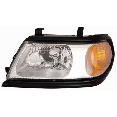 FARO FANALE PROIETTORE DX H4 T�V CROMATA NERA ELETTRICA MITSUBISHI PAJERO SPORT 2006  OEM 8301A316XA