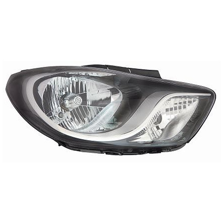 FARO FANALE PROIETTORE SX H4 NERA HYUNDAI i10 I (PA) 2010 2013 OEM 921010X220