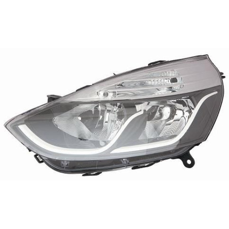 FARO FANALE PROIETTORE DX H7,H1 NERA BIANCO RENAULT CLIO IV (BH/KH) 2013 2016 OEM 260100652R