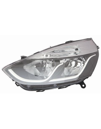 FARO FANALE PROIETTORE SX H7,H1 NERA BIANCO RENAULT CLIO IV (BH/KH) 2013 2016 OEM 260608629R
